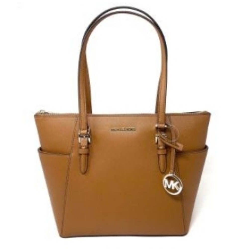 Michael Kors Brown Leather Top Zip Tote Nwt - Picture 2 of 11